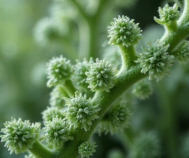 Microscope view of plant cells or molecules, symbolizing scientific research in natural products.