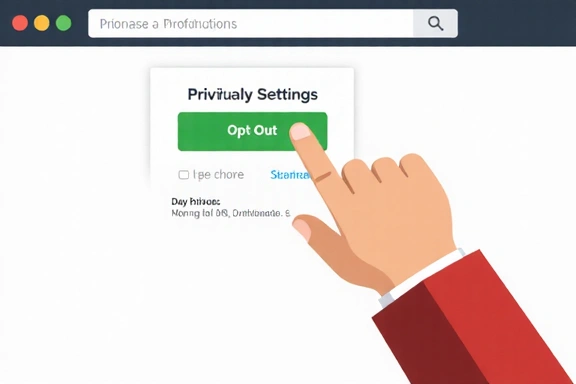 Opt-out options for targeted advertising