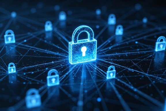 Abstract representation of data security and user privacy online